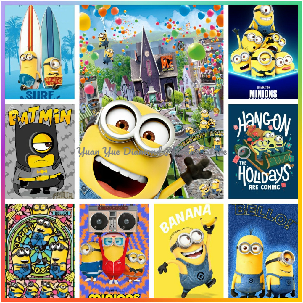 Resin Art For Beginners - 1pc frameless Diamond Painting Cute-M-Minions Cartoon