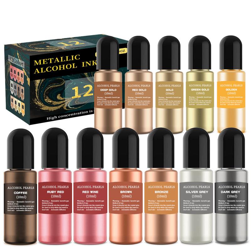 Resin Art Alcohol Ink - 1 Set Resin Pigment Kit Art