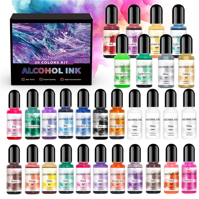 Resin Art Alcohol Ink - 1 Set Art Ink Alcohol Epoxy