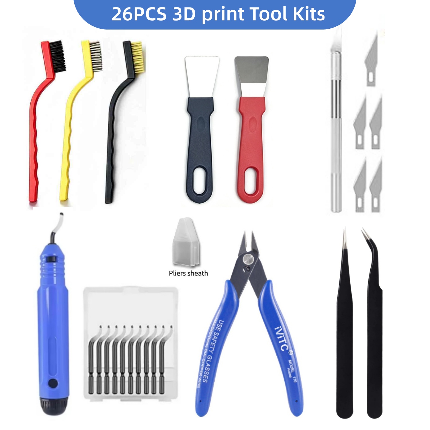 Resin Art Pro - 26PCS 3D Print Tool Kit Scrapers