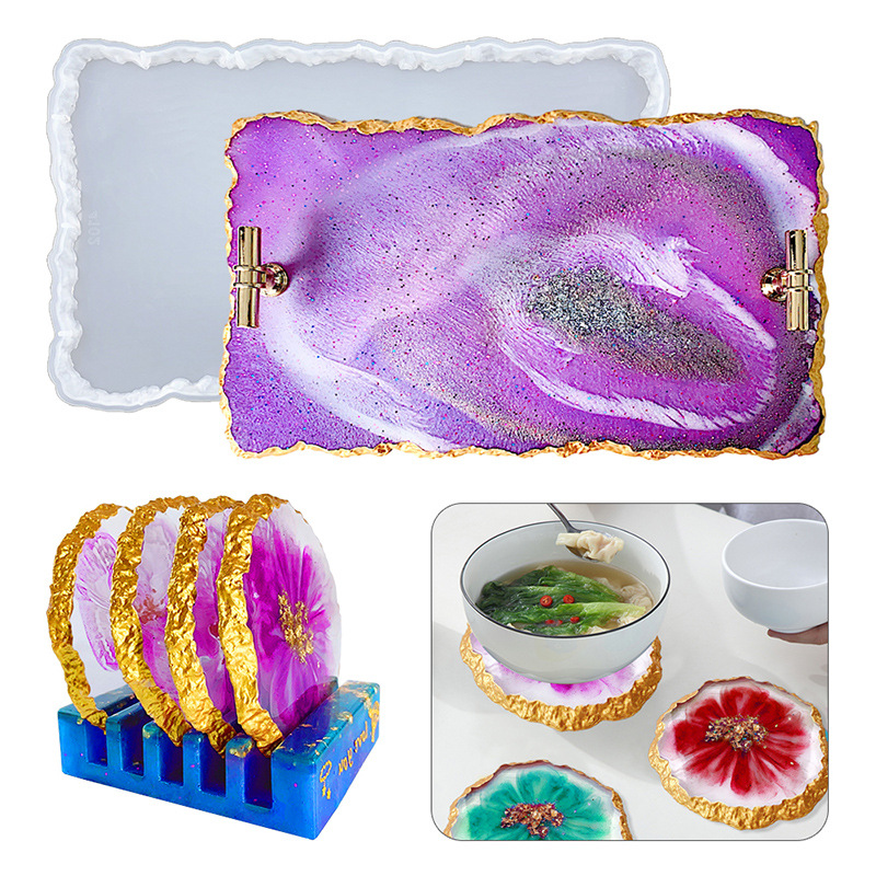 Resin Art Pen - DM413 Drusy Coaster Resin Mold Geode