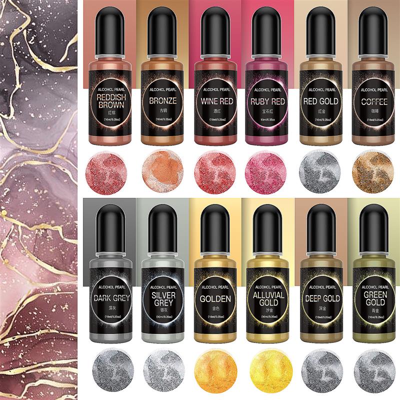 Resin Art Alcohol Ink - 10Ml Nhựa Dính Sắc Tố Rượu
