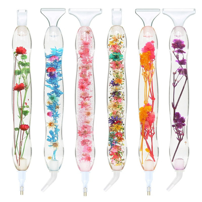 Resin Art Canvas - 1set Flower Design Resin 5D Diamond