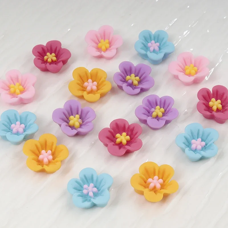 50pcs Mini Flower Nail Art Res - đánh giá và giá Resin Art Earrings Material