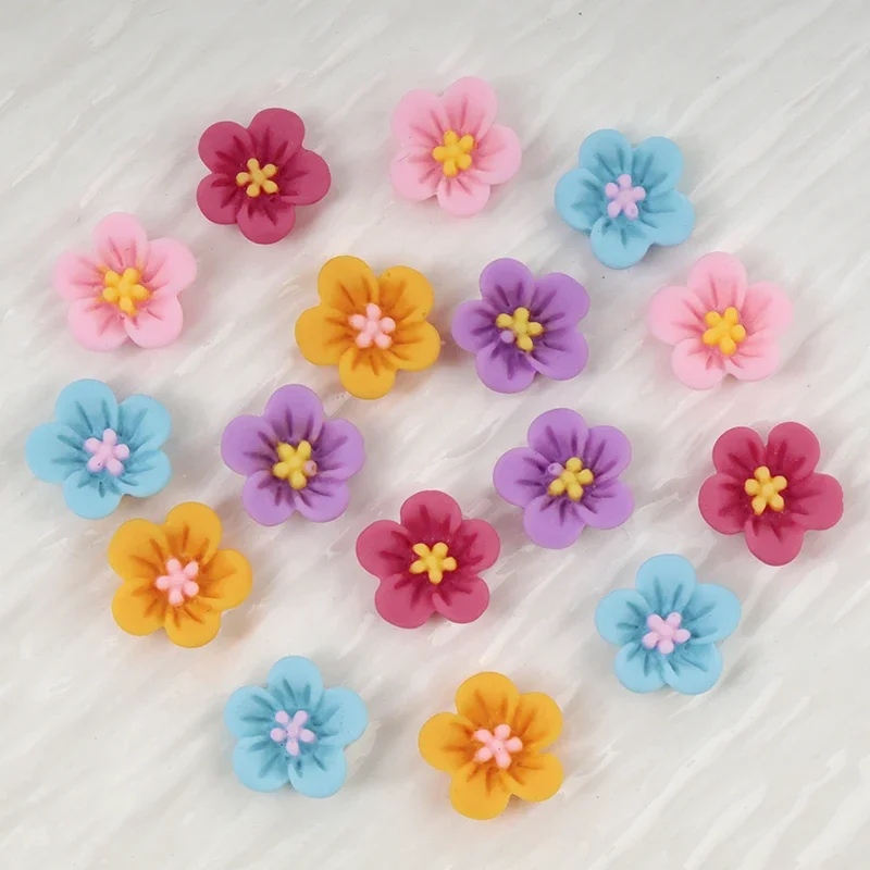 50pcs Mini Flower Nail Art Res - đánh giá và giá Resin Art Earrings Material
