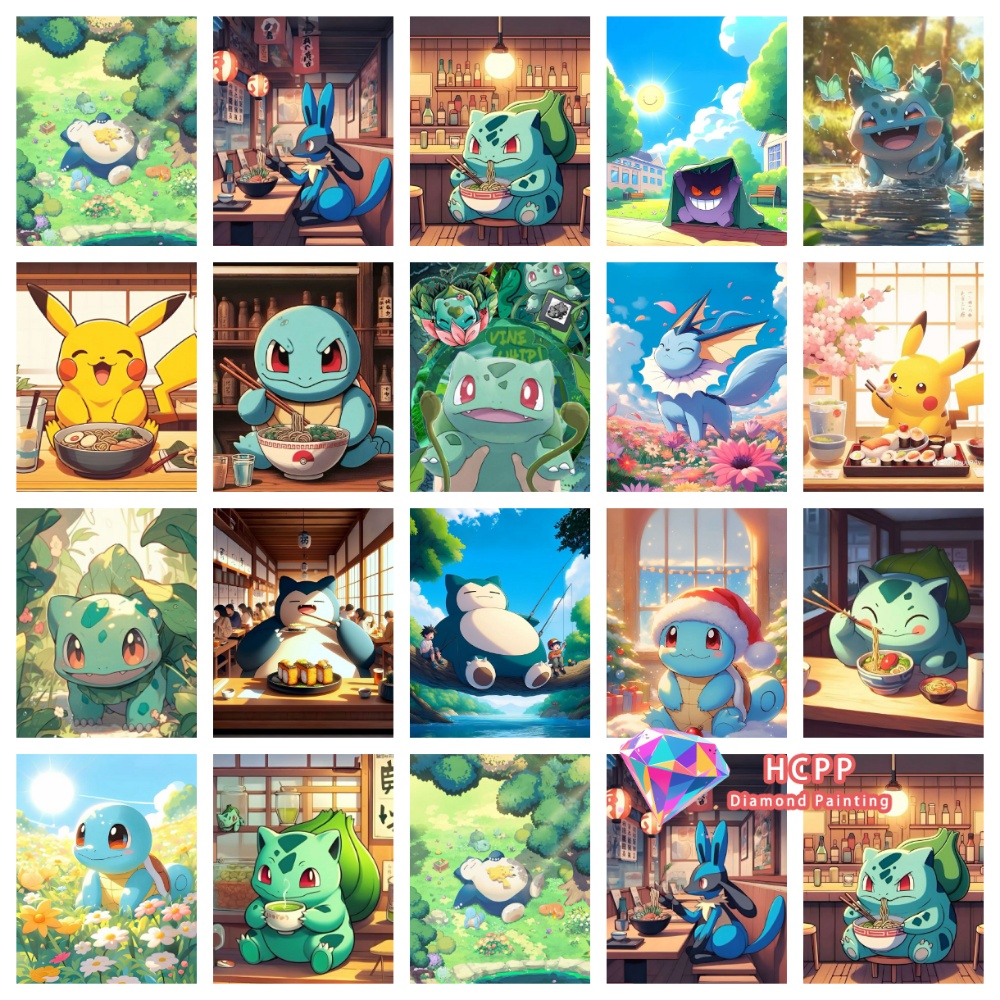 Pikachu Bulbasaur Squirtle Ani - đánh giá và giá Resin Art For Beginners