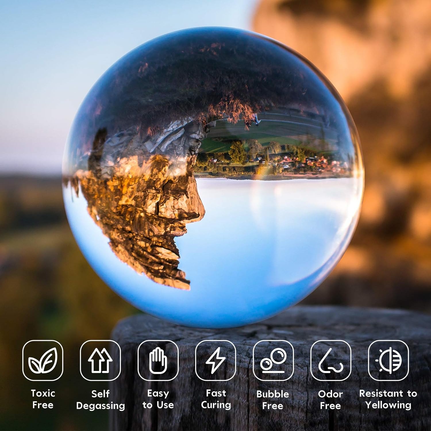 300g UV Resin Clear,Hard,Upgra - đánh giá và giá Resin Art Uv