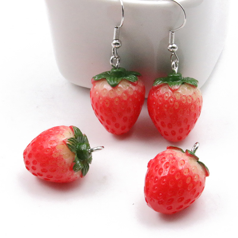 SG04 5pcs fun Cute charm Straw - đánh giá và giá Resin Art Earrings Material