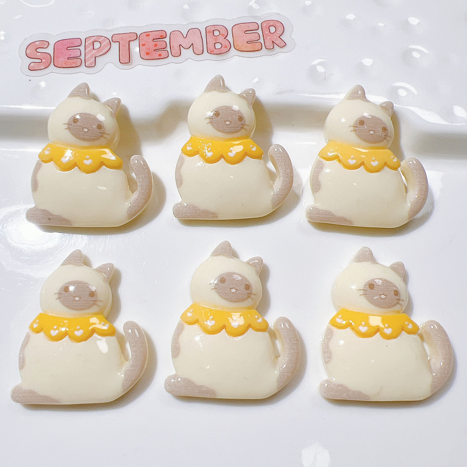 10/20Pcs Cute Bowknot Cat Flat - đánh giá và giá Resin Art Earrings Material