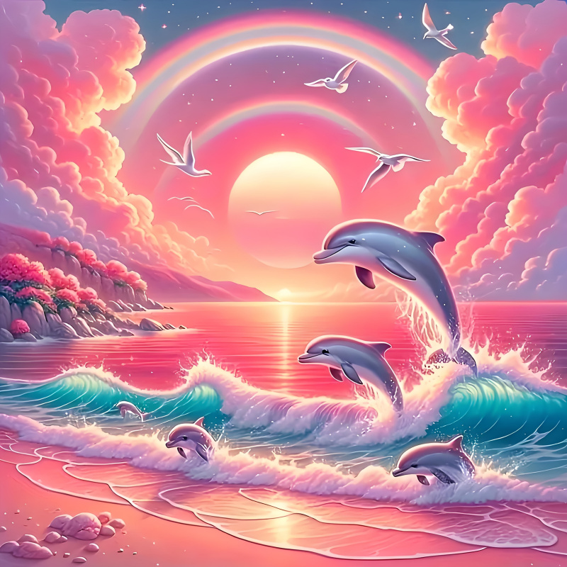 Diamond Painting Kit, Pink Sky - đánh giá và giá Resin Art For Beginners