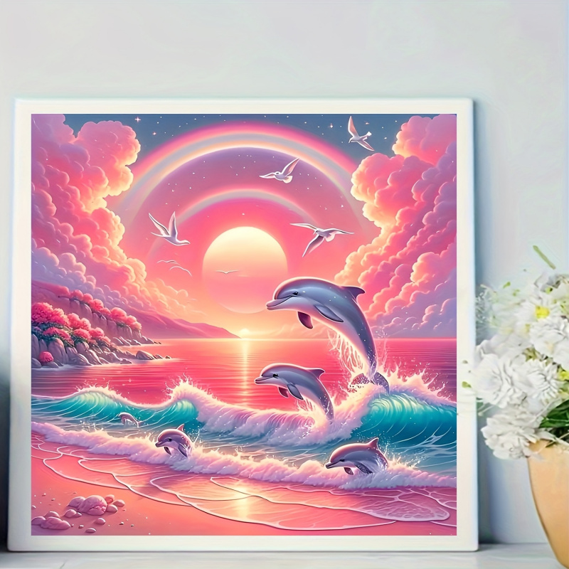 Diamond Painting Kit, Pink Sky - đánh giá và giá Resin Art For Beginners