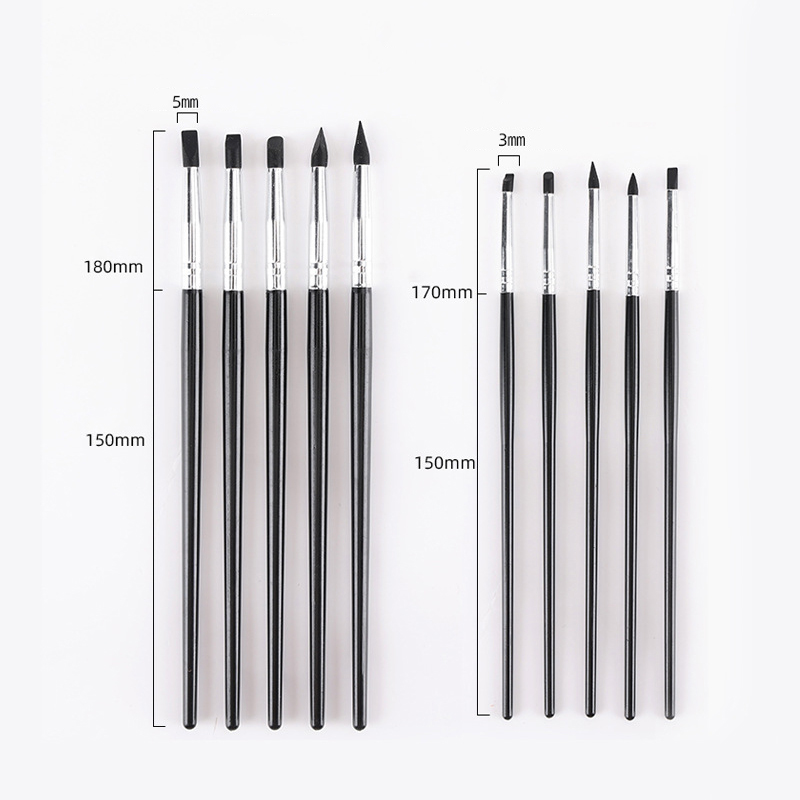 5Pcs Dental Silicone Brush Pen - đánh giá và giá Resin Art Pen