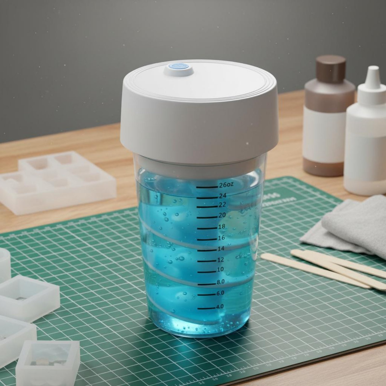 Automatic Resin Mixer Handseff - đánh giá và giá Resin Art Studio