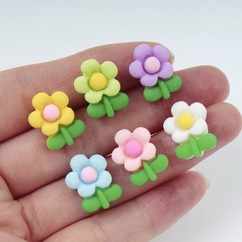 20/100Pcs Mini Flowers DIY Res - đánh giá và giá Resin Art Earrings Material