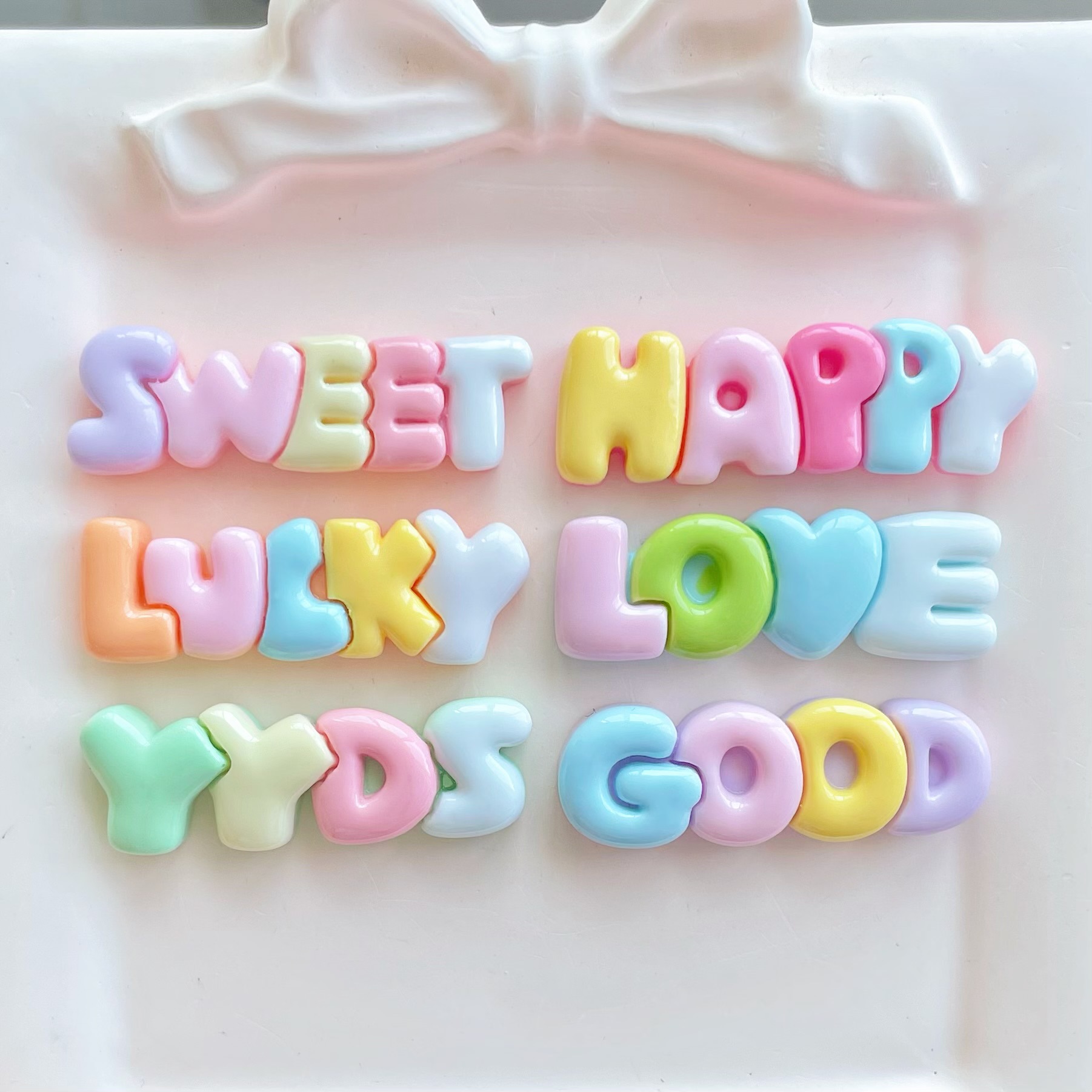 10-30Pcs Color Letter Planar R - đánh giá và giá Resin Art Earrings Material