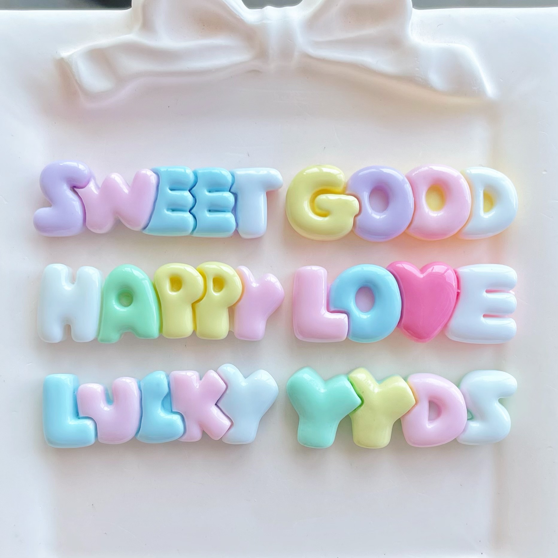 10-30Pcs Color Letter Planar R - đánh giá và giá Resin Art Earrings Material