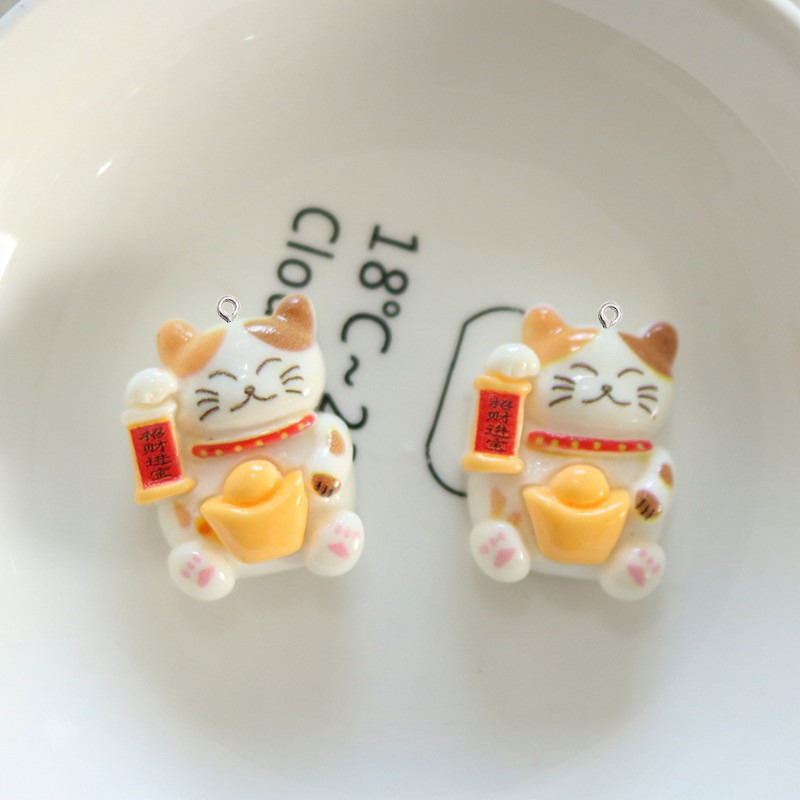 10Pcs Cute Glossy Cat Resin Sm - đánh giá và giá Resin Art Earrings Material