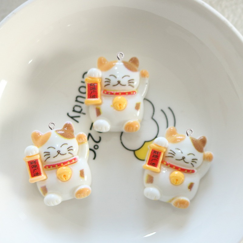 10Pcs Cute Glossy Cat Resin Sm - đánh giá và giá Resin Art Earrings Material