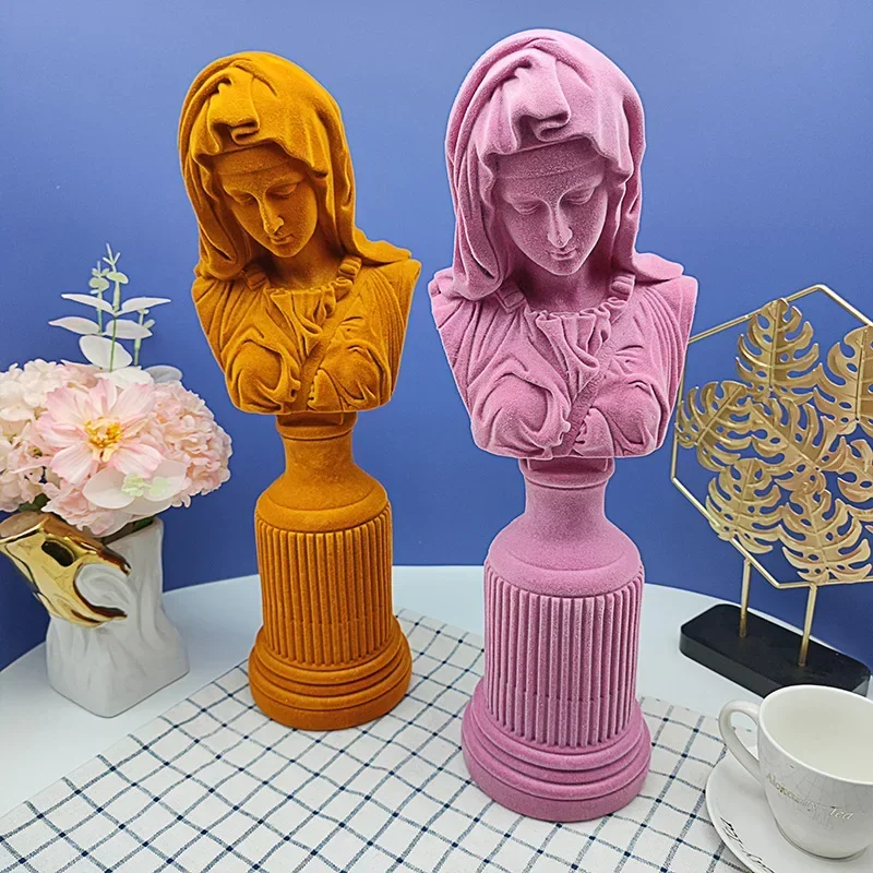 Flocking Resin Virgin Mary Hea - đánh giá và giá Resin Art Mary