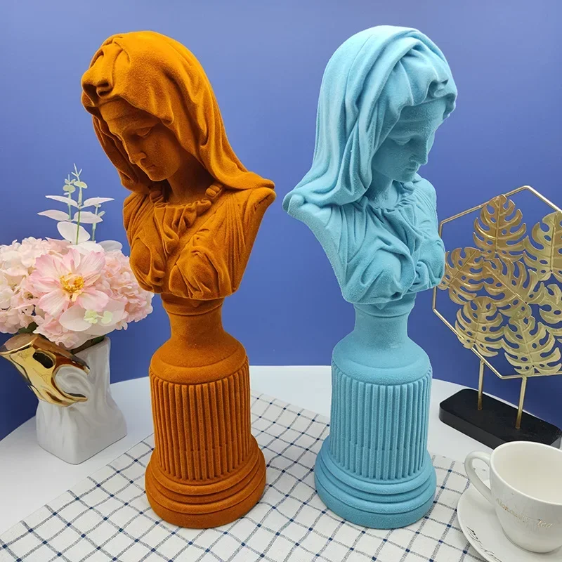 Flocking Resin Virgin Mary Hea - đánh giá và giá Resin Art Mary