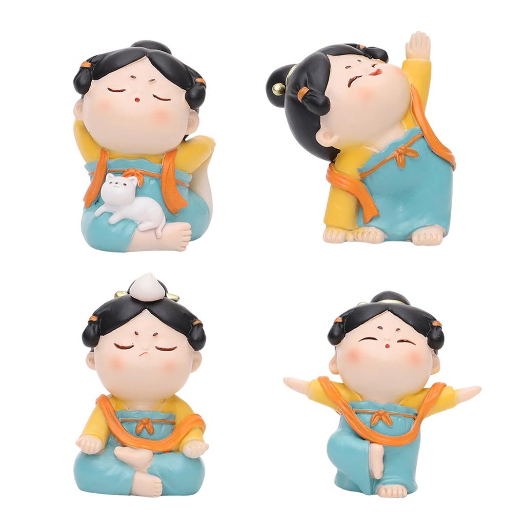 Cute Chinese Lady Yoga Statue  - đánh giá và giá Resin Art Studio