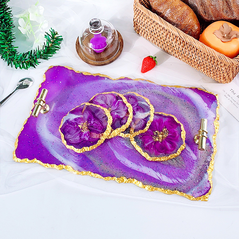 DM413 Drusy Coaster Resin Mold - đánh giá và giá Resin Art Pen
