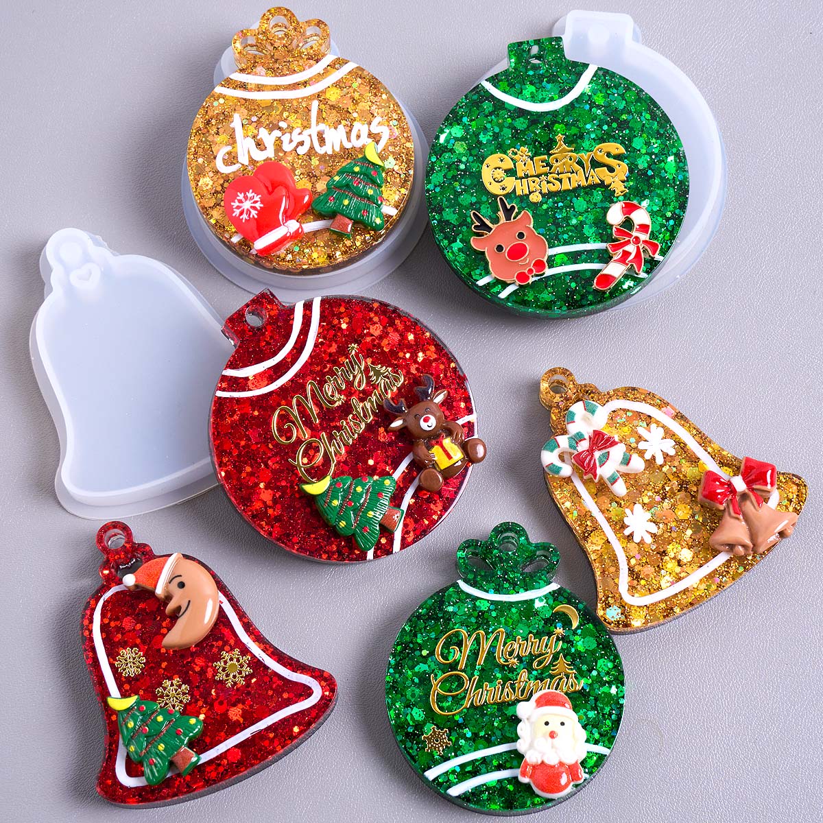 Xmas Tag Pendant Silicone Mold - đánh giá và giá Resin Art Uv