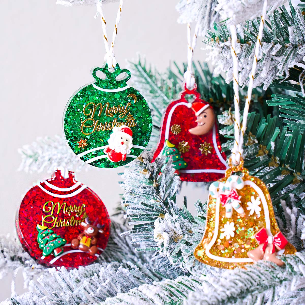 Xmas Tag Pendant Silicone Mold - đánh giá và giá Resin Art Uv
