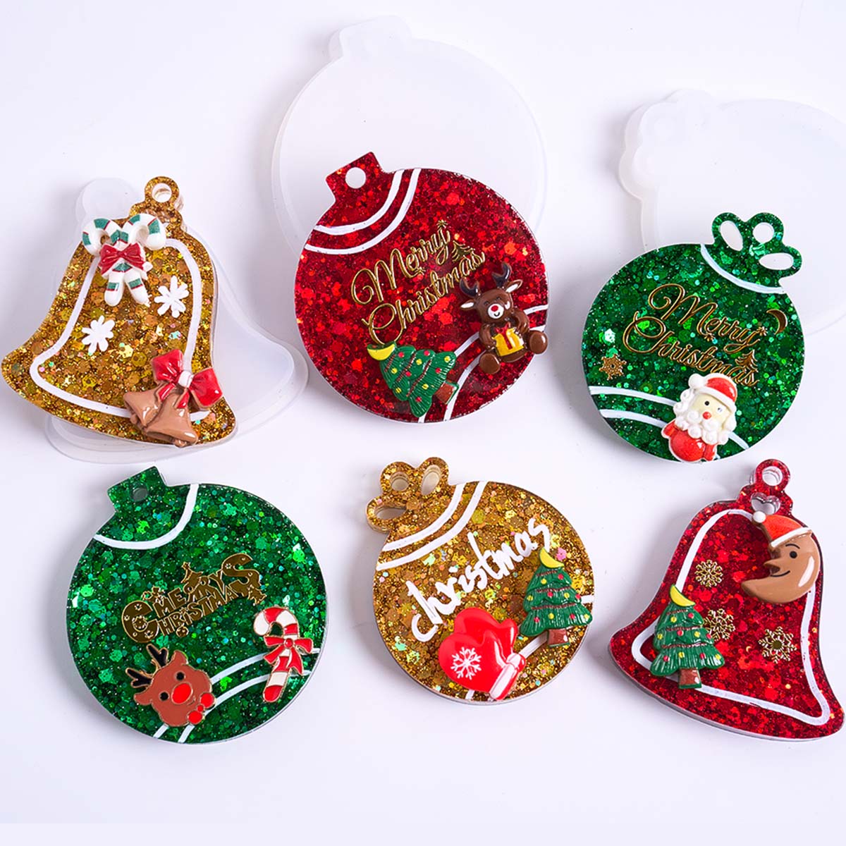 Xmas Tag Pendant Silicone Mold - đánh giá và giá Resin Art Uv