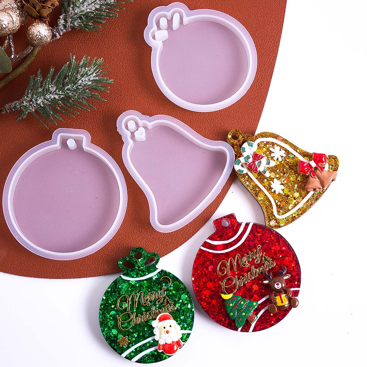 Xmas Tag Pendant Silicone Mold - đánh giá và giá Resin Art Uv