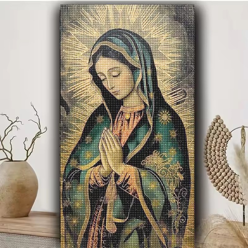 1pc frameless  5D Diamond art  - đánh giá và giá Resin Art Mary