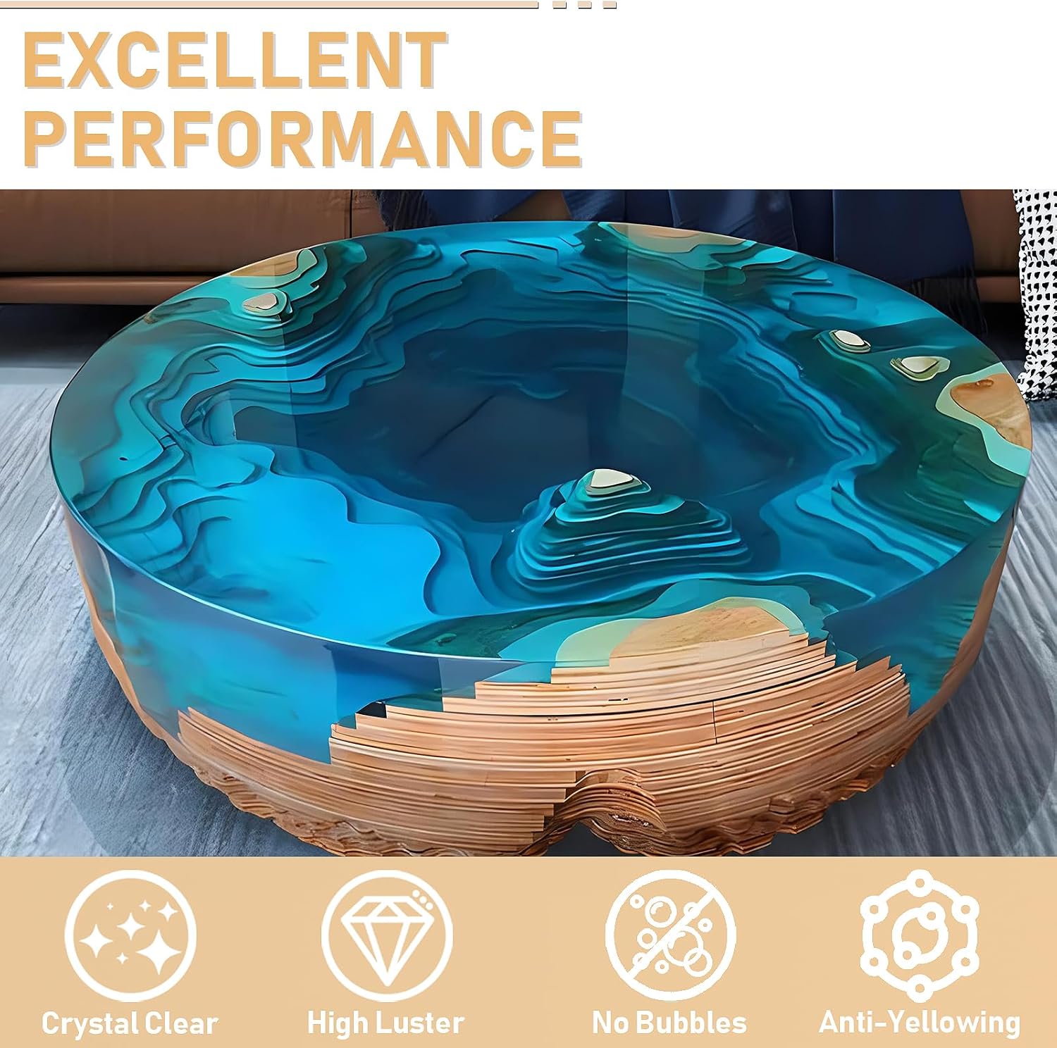 17.6oz/33.8oz AB Resin Epoxy G - đánh giá và giá Resin Art Uv