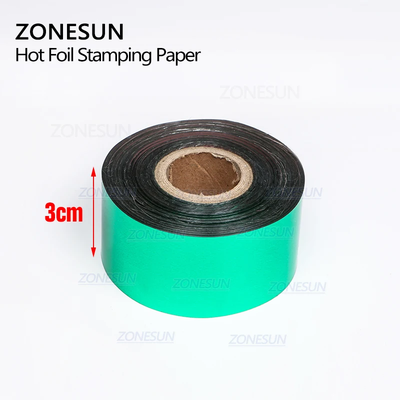 ZONESUN Hot Stamping Foil 3cm  - đánh giá và giá Resin Art Logo