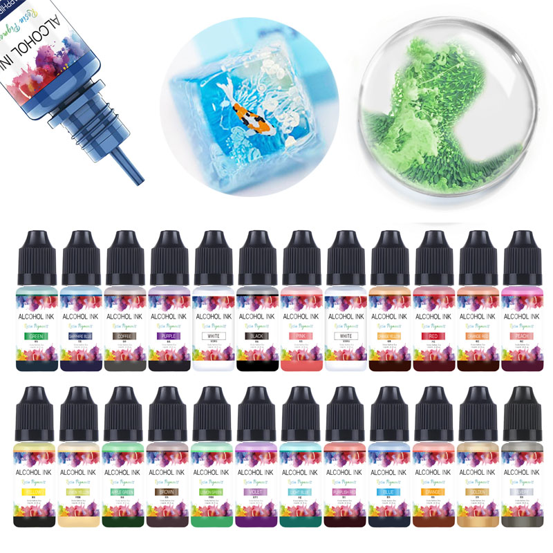 10ml Art Ink Alcohol Resin Pig - đánh giá và giá Resin Art Alcohol Ink