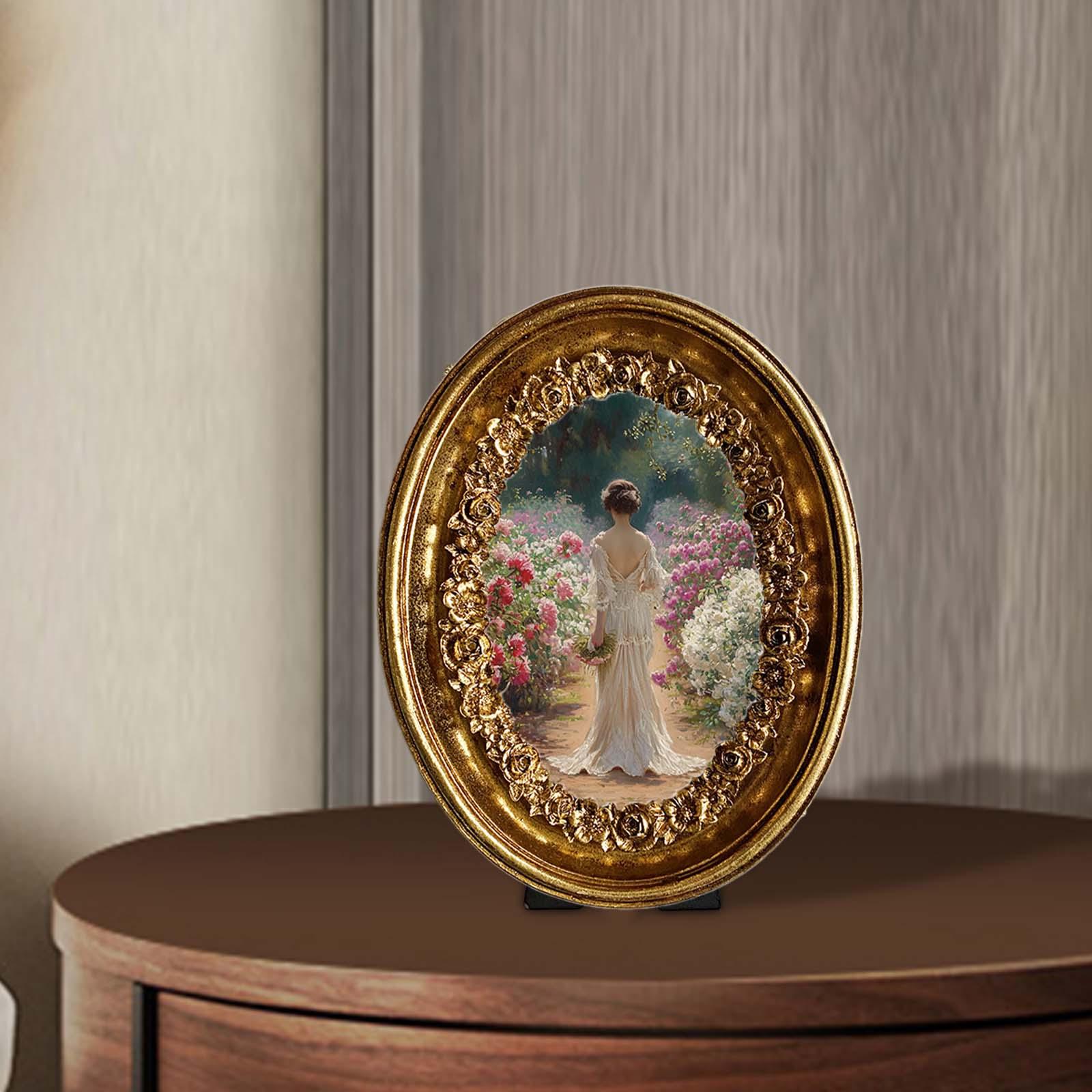 Vintage Oval Photo Frame 5.8x7 - đánh giá và giá Resin Art Studio