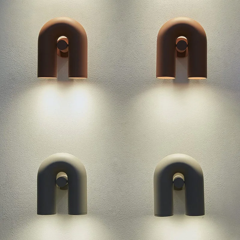 U-Shaped Rotatable LED Wall Li - đánh giá và giá Resin Art Studio