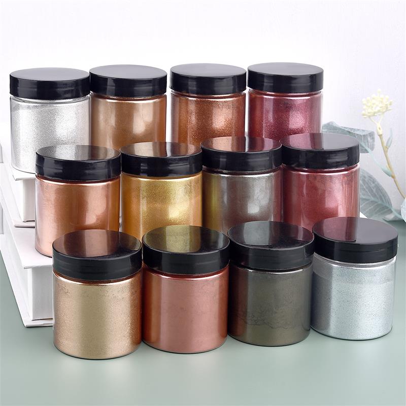 50g Shimmer Metallic Gold Silv - đánh giá và giá Resin Art Uv