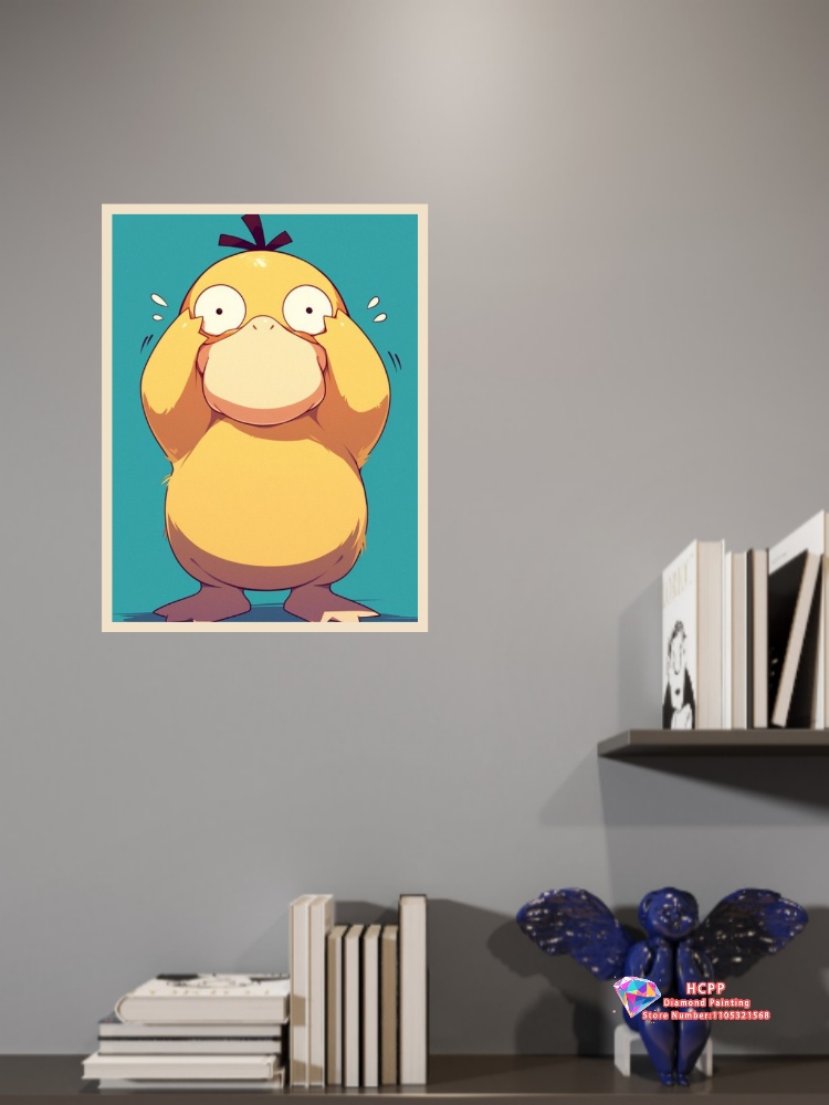 1pc frameless Psyduck Cartoon  - đánh giá và giá Resin Art For Beginners