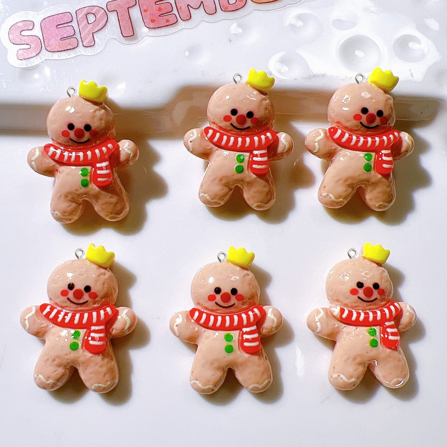 10Pcs Cute Christmas Doll Plan - đánh giá và giá Resin Art Earrings Material