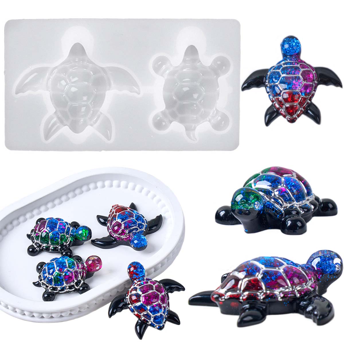 3D Sea Turtle Keychain Silicon - đánh giá và giá Resin Art Uv