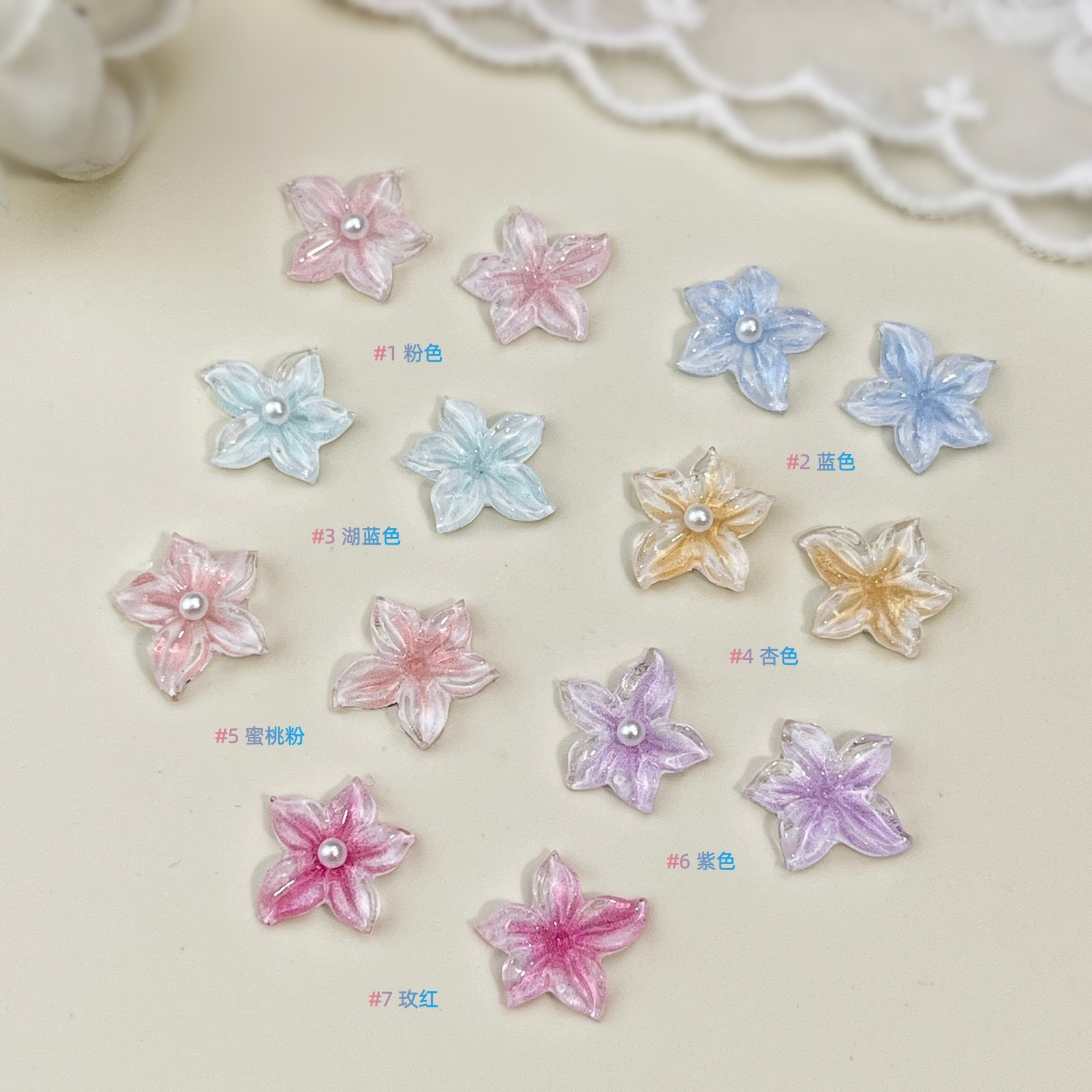 20pcs Soft Carved Flower Nail  - đánh giá và giá Resin Art Drill Machine