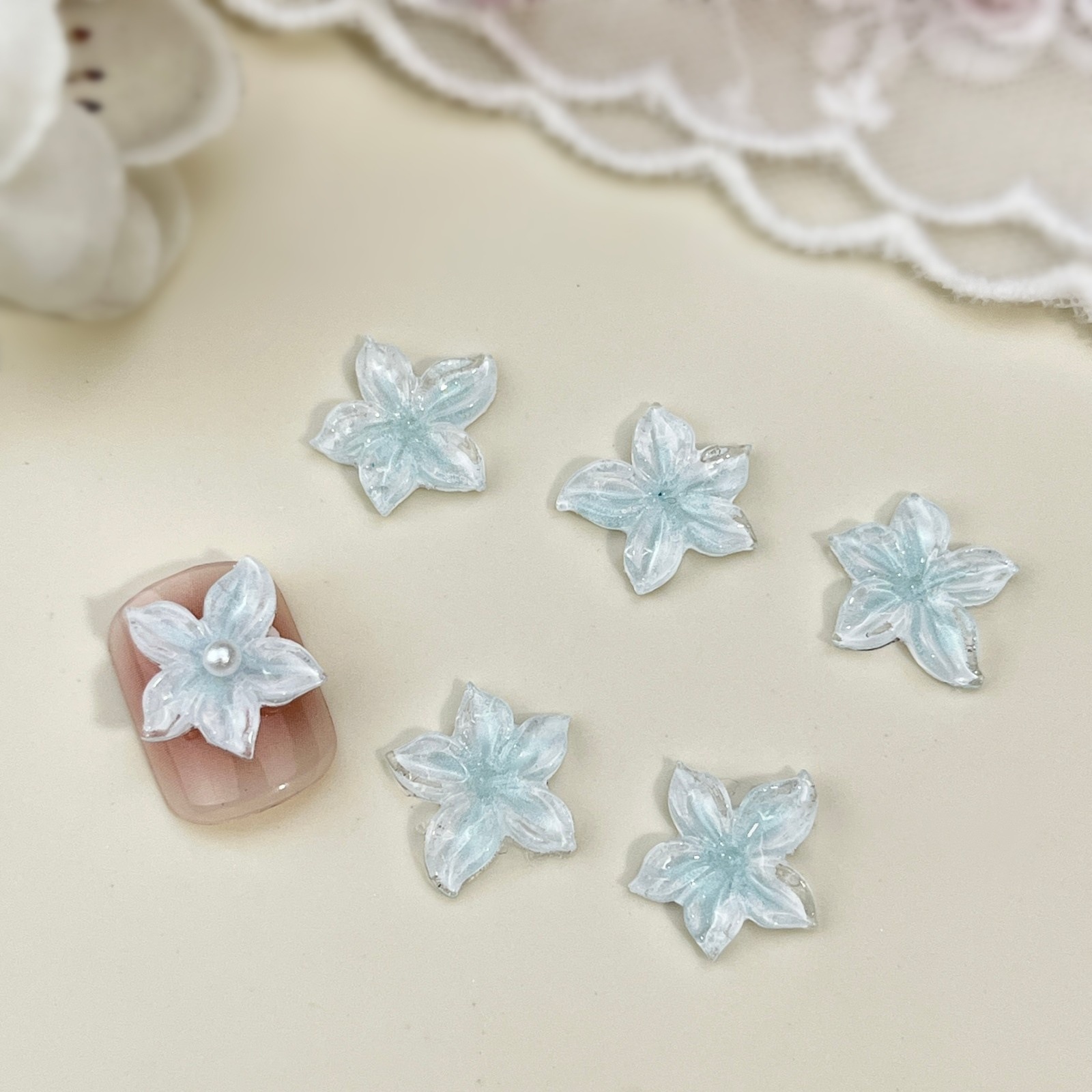 20pcs Soft Carved Flower Nail  - đánh giá và giá Resin Art Drill Machine