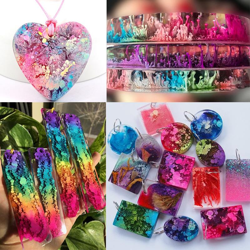 24 Màu 10Ml Nghệ Thuật Mực Rượ - đánh giá và giá Resin Art Alcohol Ink