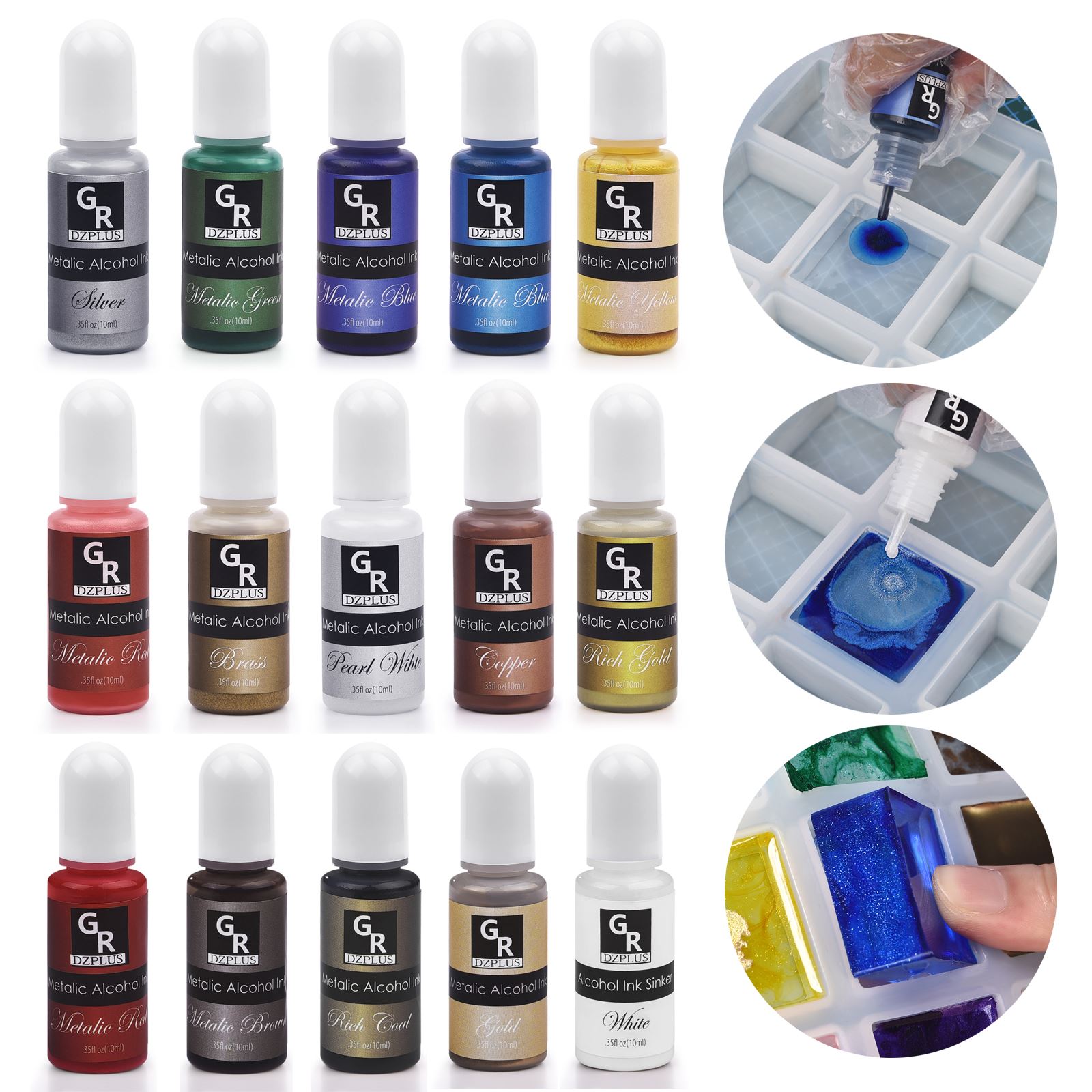 1 Bộ Nhựa Sắc Tố Bộ Nghệ Thuật - đánh giá và giá Resin Art Alcohol Ink