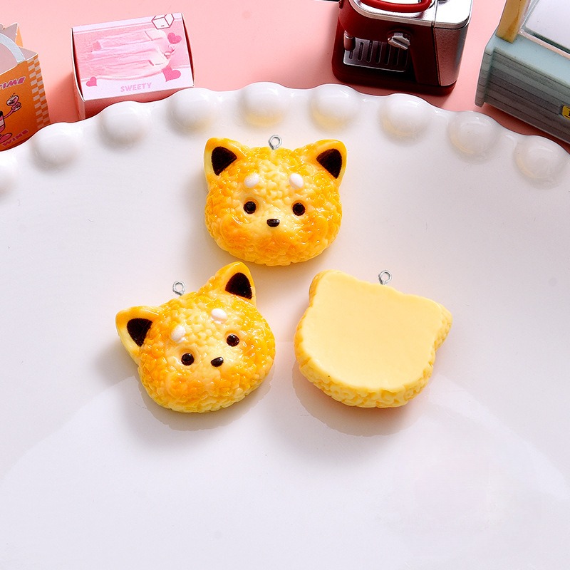 10Pcs Cartoon Biscuits Dog Res - đánh giá và giá Resin Art Earrings Material