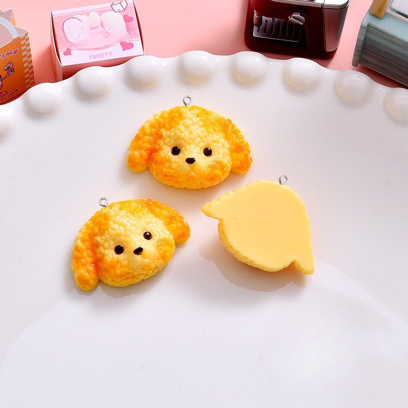 10Pcs Cartoon Biscuits Dog Res - đánh giá và giá Resin Art Earrings Material